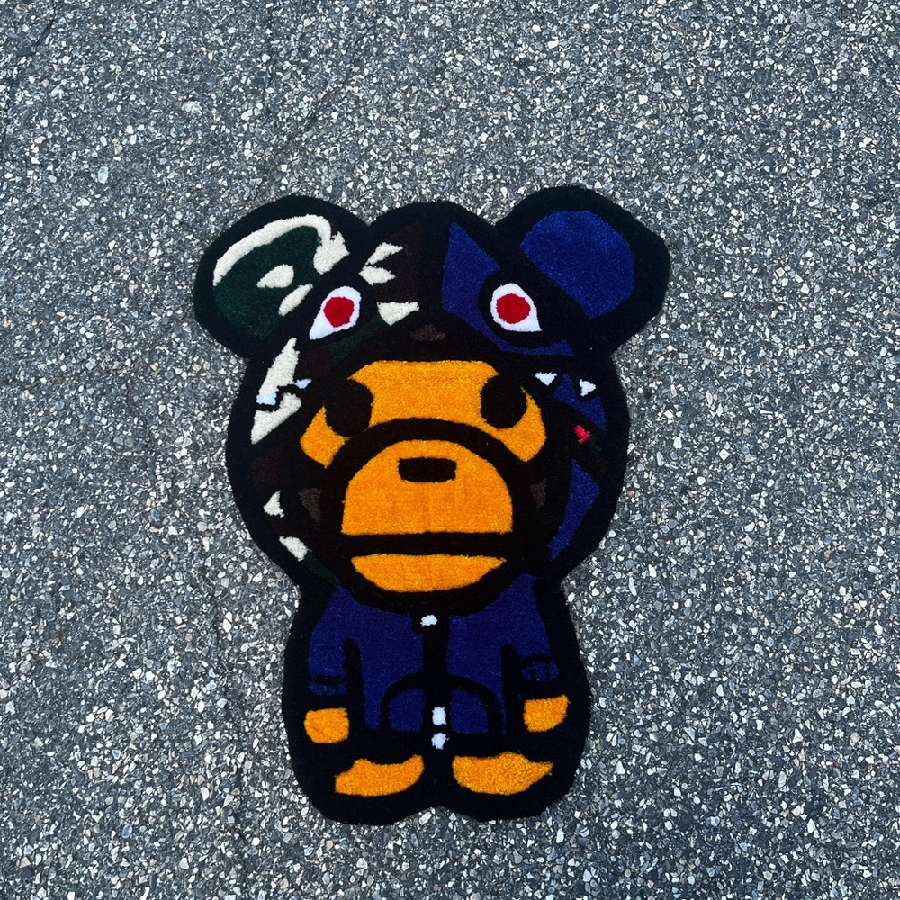 Bape X Milo hand tufted rug